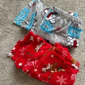 Rudolph and Frosty Fleece PJ pants